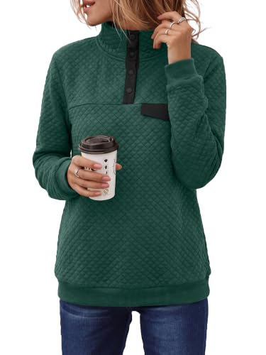 BTFBM Women Fashion Quilted Pattern Lightweight Zipper Long Sleeve Plain Casual Ladies Sweatshirts Pullovers Shirts Tops