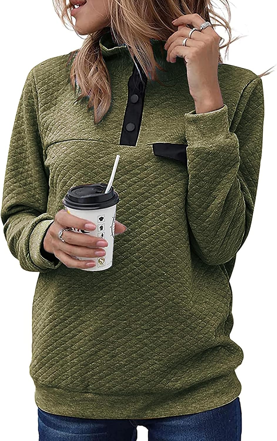 BTFBM Quilted Lightweight Pullover