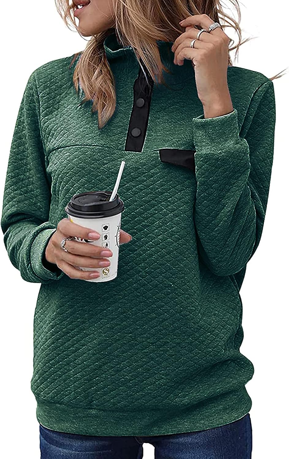 BTFBM Quilted Quarter-Zip Pullover