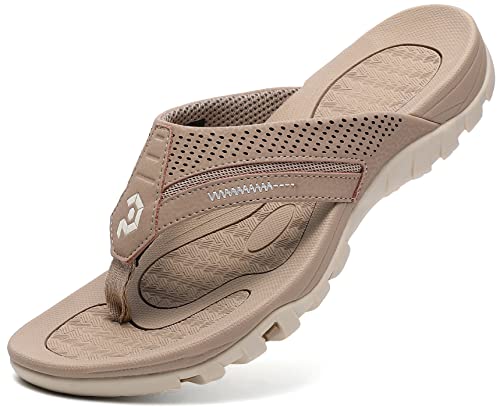 Men's Flip-Flops, Thongs Sandals Durable Comfort Slippers for Beach