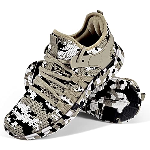 INZCOU Running Shoes Lightweight Tennis Shoes Non Slip Gym Workout Shoes Breathable Mesh Walking Sneakers