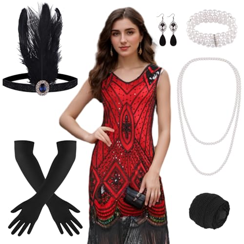 PLULON 1920s Dresses for Women