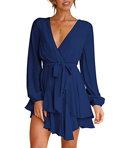 Cosonsen Ruffle Mini Skater Dress