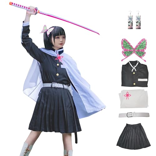 Kimonos Cosplay Costumes Adult Women Girls Anime Japanese Kimono Robe Halloween Outfit with Accessories