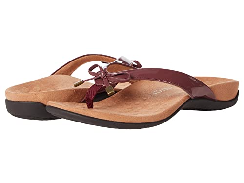 Vionic Women's Rest Bella Toe Post Sandal- Supportive Ladies Orthotic Sandals that include Three Zone Comfort with Arch Support- Flip Flop for Ladies, Medium and Wide Width Size 5-12