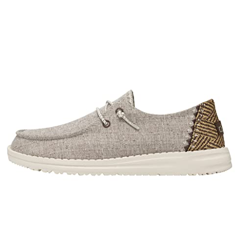 Hey Dude Women's Wendy Chambray | Women's Shoes | Women's Lace Up Loafers | Comfortable & Light-Weight