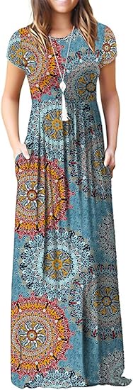 GRECERELLE Short Sleeve Maxi