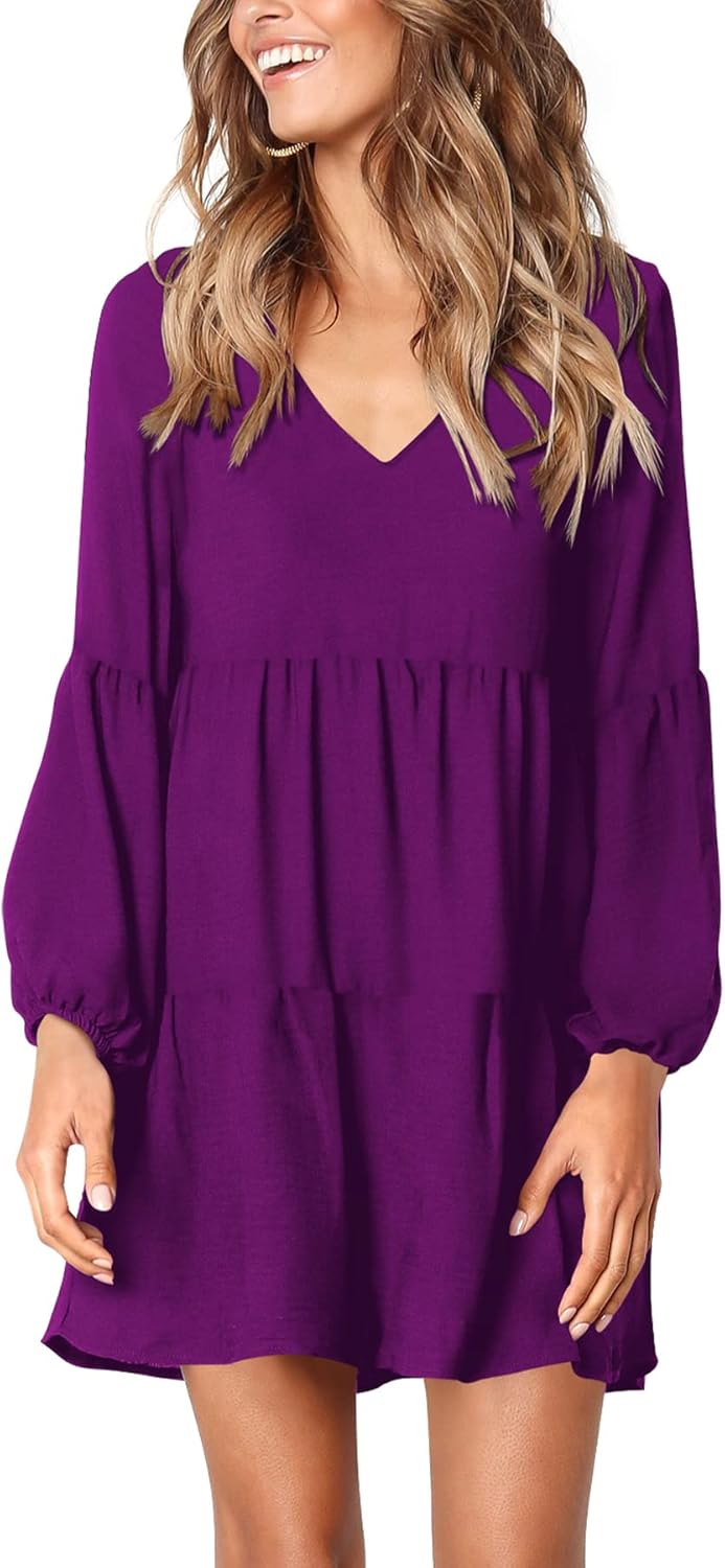 Amoretu Womens Tunic Dress Long Sleeve (Budget)