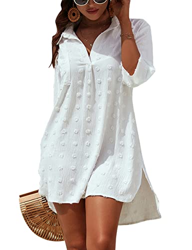 Blooming Jelly White Chiffon Coverup