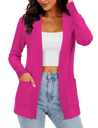 REDHOTYPE Women's Cardigans with Pockets Casual Lightweight Open Front Cardigan Sweaters for Women (S-2XL)