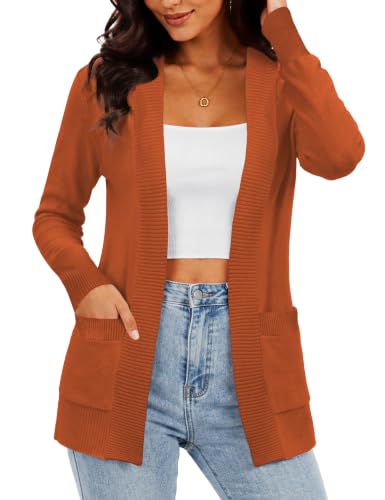 REDHOTYPE Women's Cardigans with Pockets Casual Lightweight Open Front Cardigan Sweaters for Women (S-2XL)