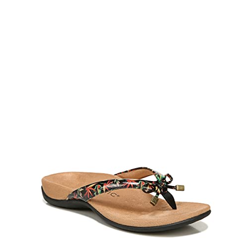 Vionic Women's Rest Bella Toe Post Sandal- Supportive Ladies Orthotic Sandals that include Three Zone Comfort with Arch Support- Flip Flop for Ladies, Medium and Wide Width Size 5-12