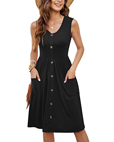 MOLERANI Sleeveless Swing Midi Dress