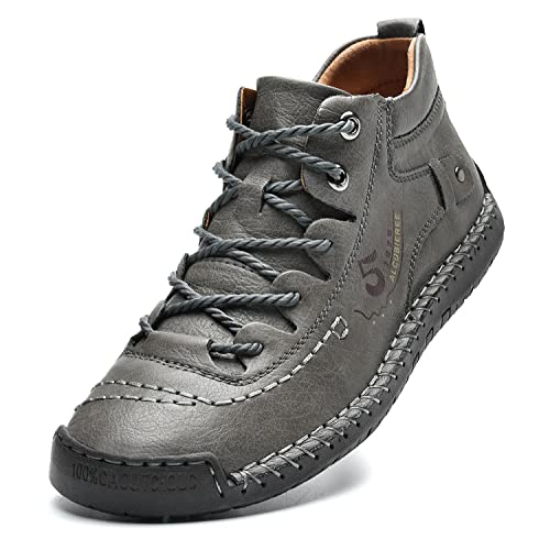 alcubieree Mens Casual Leather Ankle Chukka (B09NRD9KH5)