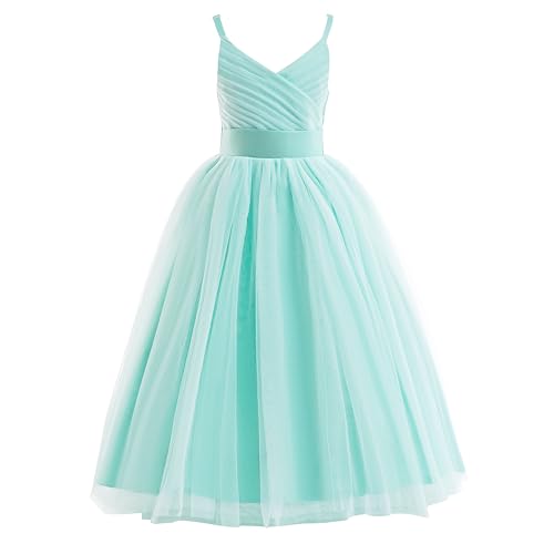 Glamulice Spaghetti Strap Tulle Dress (Mint)