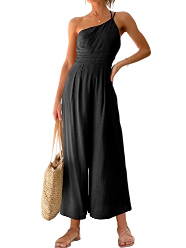 ANRABESS One-Shoulder Jumpsuit