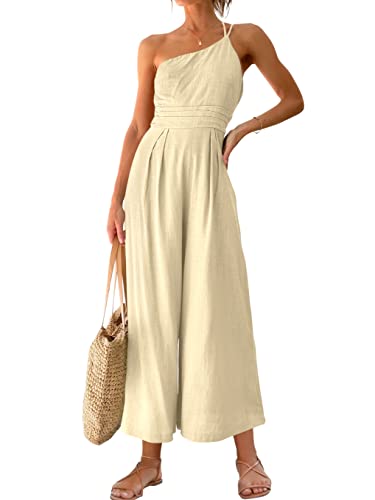 ANRABESS One-Shoulder Jumpsuit
