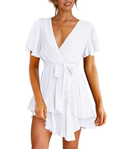 Cosonsen Short Sleeve Skater Dress