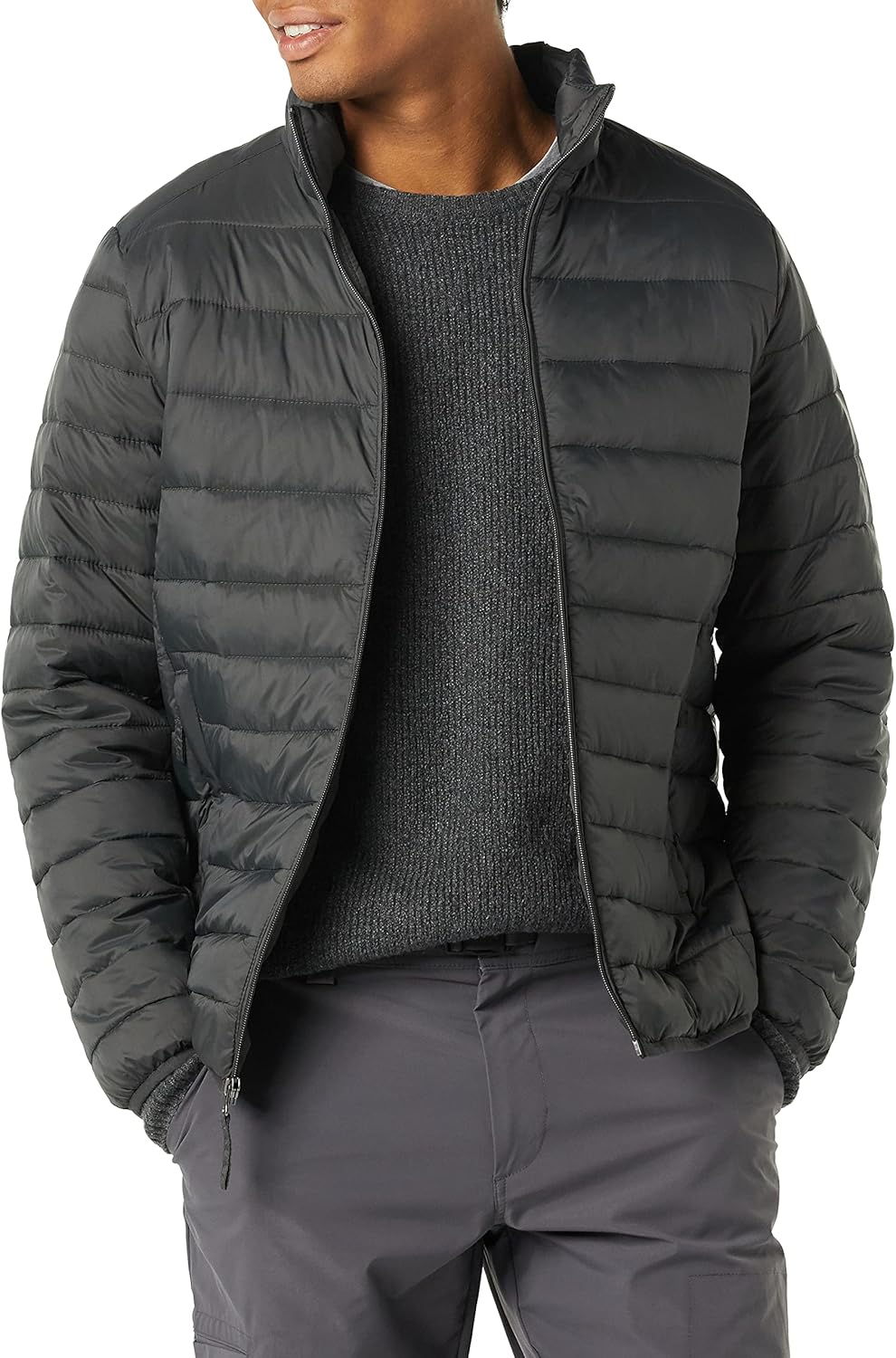 Amazon Essentials Mens Packable Lightweight Water-Resistant Puffer Jacket (Available in Big & Tall)