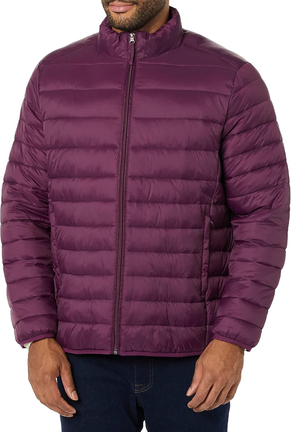 Amazon Essentials Mens Packable Lightweight Water-Resistant Puffer Jacket (Available in Big & Tall)