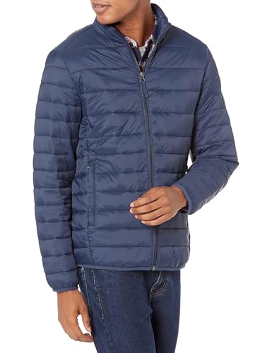 Amazon Essentials Mens Packable Lightweight Water-Resistant Puffer Jacket (Available in Big & Tall)