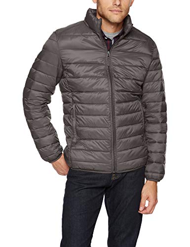 Amazon Essentials Mens Packable Lightweight Water-Resistant Puffer Jacket