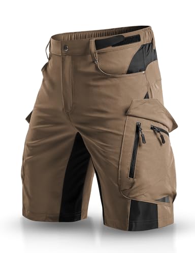 XKTTAC Men's Outdoor Quick Dry Lightweight Stretchy Shorts for Hiking, Tactical, Camping, Travel with 6 Pockets