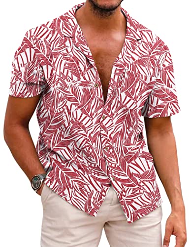 COOFANDY Casual Floral Shirt