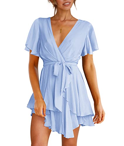 Cosonsen Short Sleeve Swing Dress