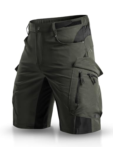 XKTTAC Men's Outdoor Quick Dry Lightweight Stretchy Shorts for Hiking, Tactical, Camping, Travel with 6 Pockets
