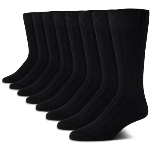 Calvin Klein Mens Dress Socks - 8 Pack