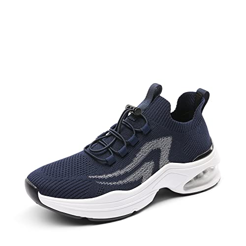 DREAM PAIRS Women's Walking Sneakers, Slip-on Air Cushion Slip Resistant Tennis Shoes - Breathable Upper - Removable Insole - Casual Gym Workout Nurse Restaurant Work Shoe