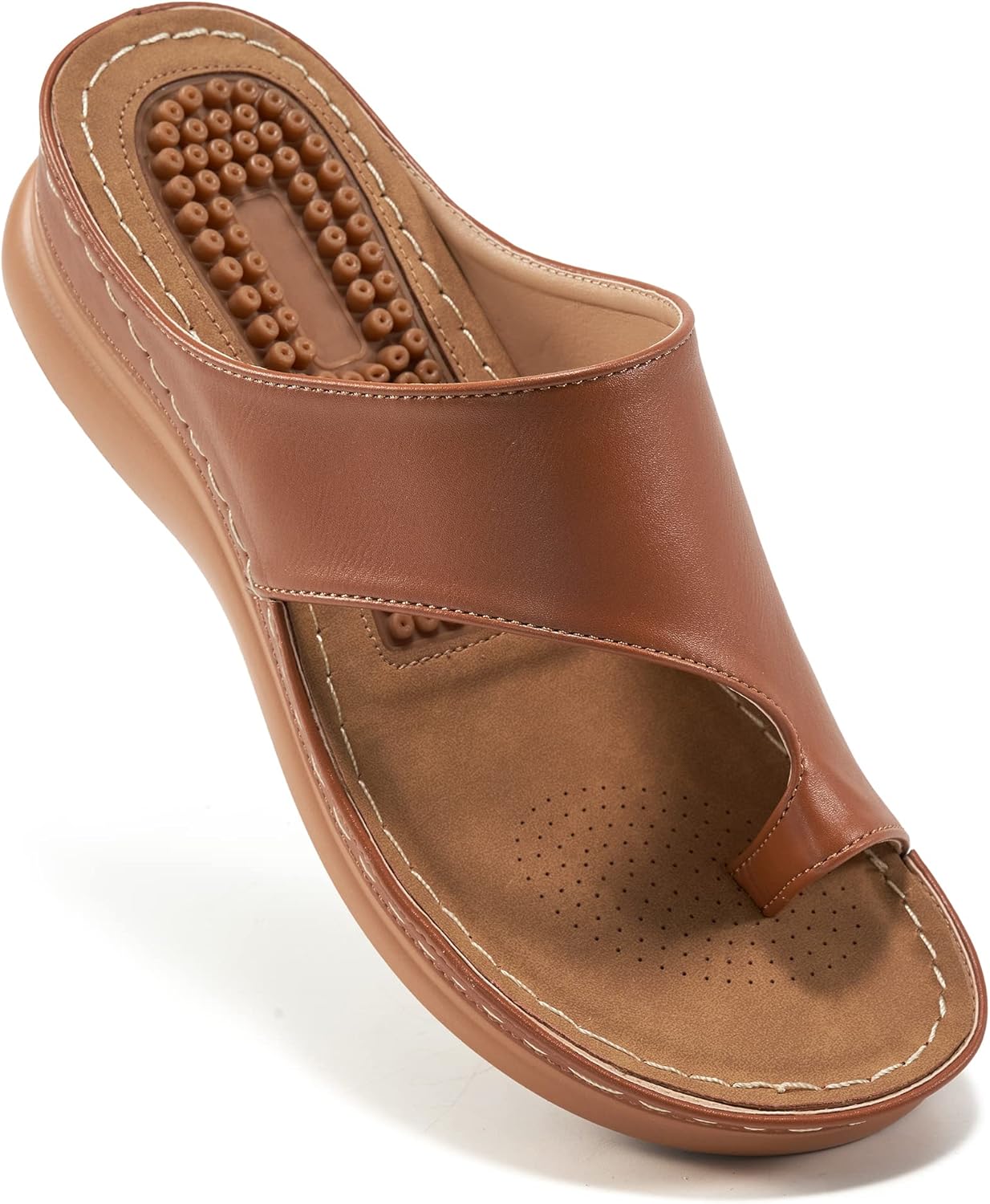 Aomigoct Sandals for Women Wedge Shoes: Comfortable Orthopedic Sandals Womens Dressy Summer Flip Flops Casual Walking Wedges