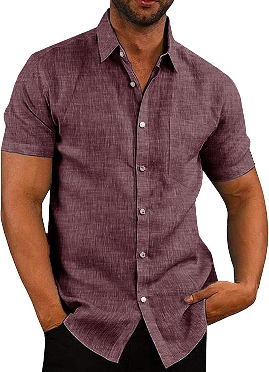 COOFANDY Men's Casual Button Down Shirt