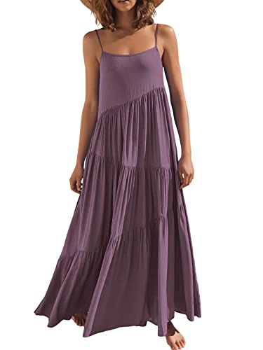 ANRABESS Spaghetti Strap Flowy Maxi