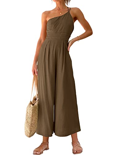 ANRABESS One-Shoulder Jumpsuit