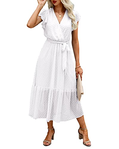 BTFBM Women Summer Bohemian Floral Midi
