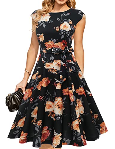 DRESSTELLS Tea-Length Formal Dress