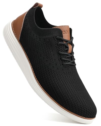 VILOCY Men's Casual Dress Sneakers Oxfords Business Mesh Breathable Walking Shoes Tennis Comfortable