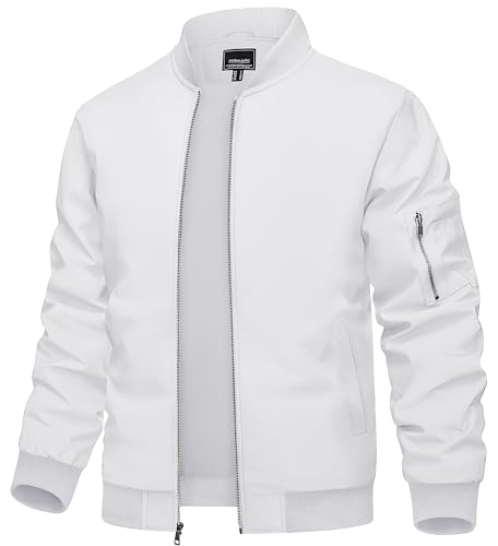 TACVASEN Men's Bomber Jacket Lightweight Casual