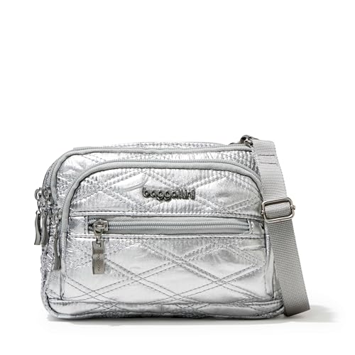 Baggallini Triple Zip Small Crossbody