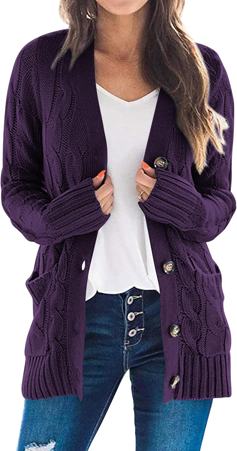 PRETTYGARDEN Button-Down Cardigan