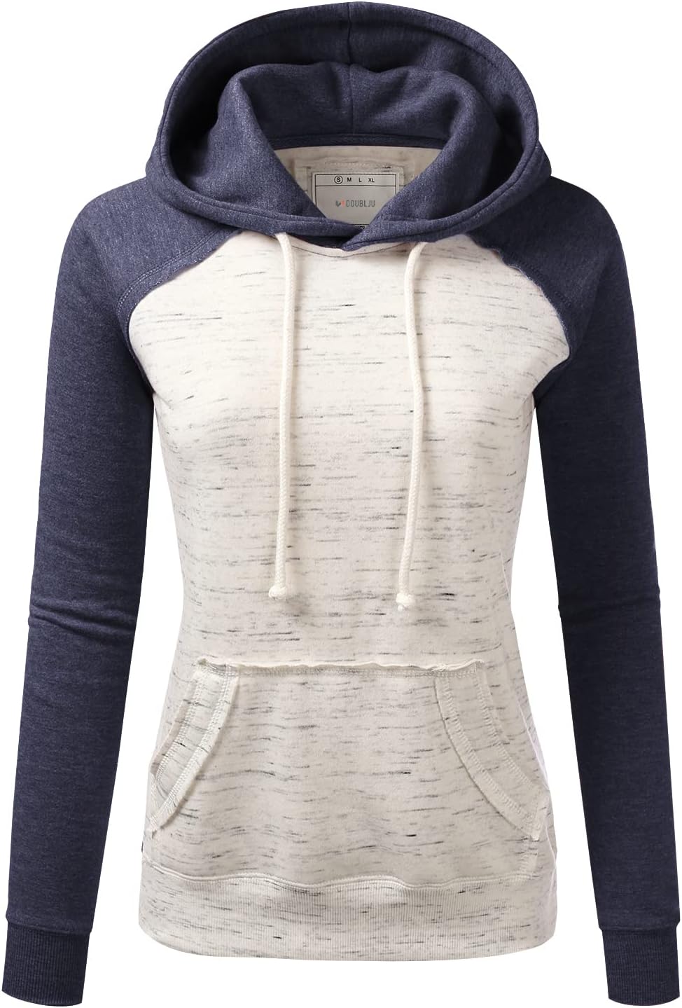 DOUBLJU Basic Lightweight Pullover Sweater Top Essential Comfy Casual Hoodie Sweatshirt for Womens Clothes with Plus Size