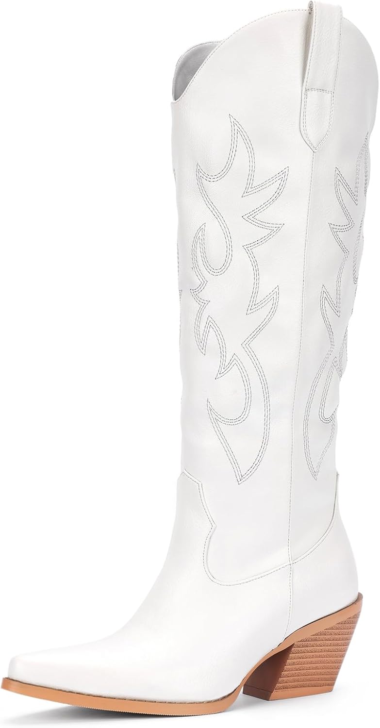 Pasuot Embroidered Cowboy Boots