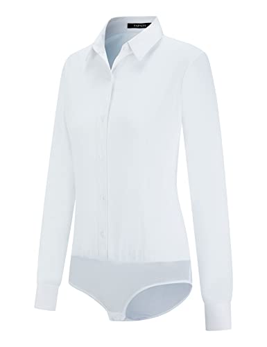 Tapata Long-Sleeve Bodysuit Blouse