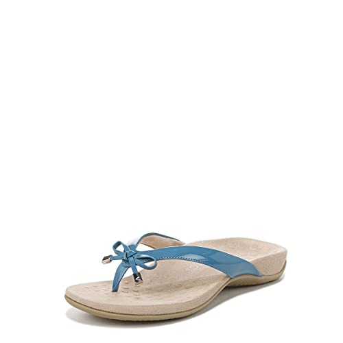 Vionic Women's Rest Bella Toe Post Sandal- Supportive Ladies Orthotic Sandals that include Three Zone Comfort with Arch Support- Flip Flop for Ladies, Medium and Wide Width Size 5-12