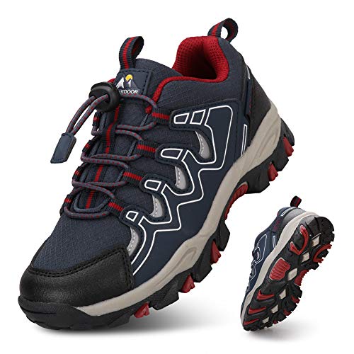 UOVO Boys Shoes Boys Tennis Running Sneakers Waterproof Hiking Shoes Kids Outdoor Fashion Sneakers Slip Resistant (Big/Little Boys)