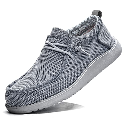 ITAZERO Men Extra Wide Shoes - 4E to 5E Wide Toe Box Shoes for Men XX Wide Width Swollen Feet - Men's Loafers & Slip-ons with Arch Support Insole for Plantar Fasciitis