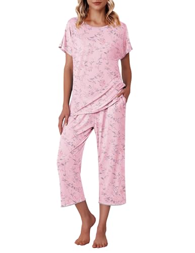 Ekouaer Capri Pajama Set