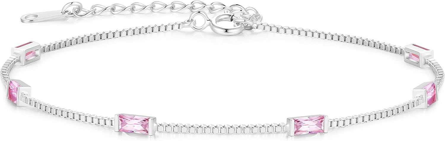 LOUISA SECRET Birthstone Bracelet (Silver)